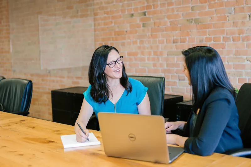Marketing team collaborating on content strategy