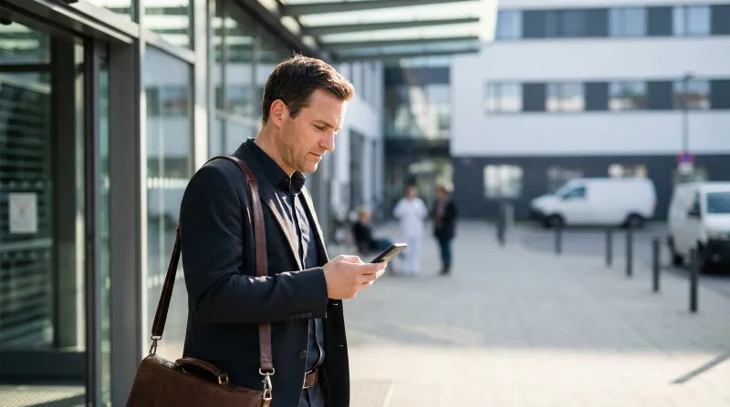 Field rep using marketing content during a customer conversation